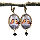 Purple Rockin' Robin Earring